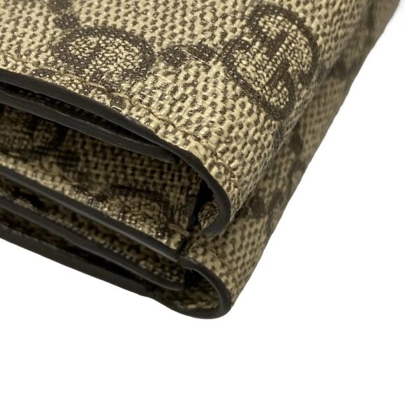 Auth GUCCI The Hacker Project Card Case Wallet 681700 Beige Dark Brown PVC - - Picture 4 of 11